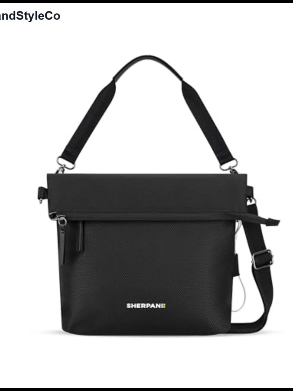 Recycled Nylon Reversible Crossbody Tote Anti-Theft Water Resistant RFID